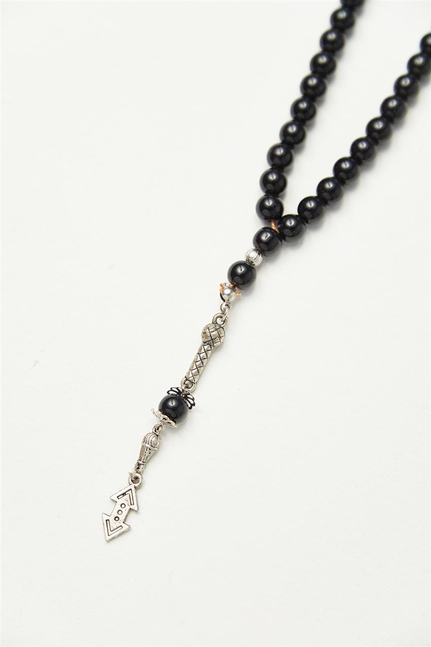 Craftsmanship Glass Rosary-Black 0039-01