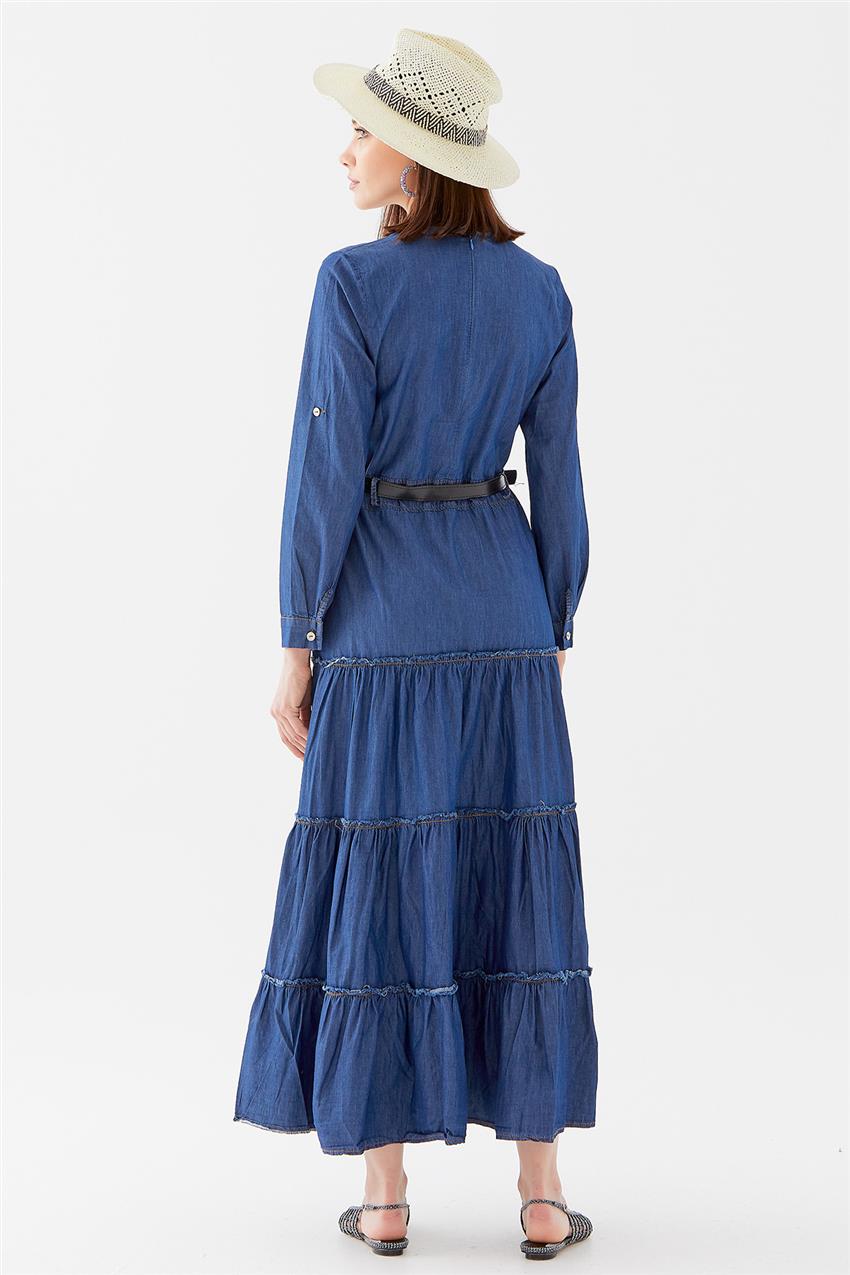 10220006-16 فستان-أزرق