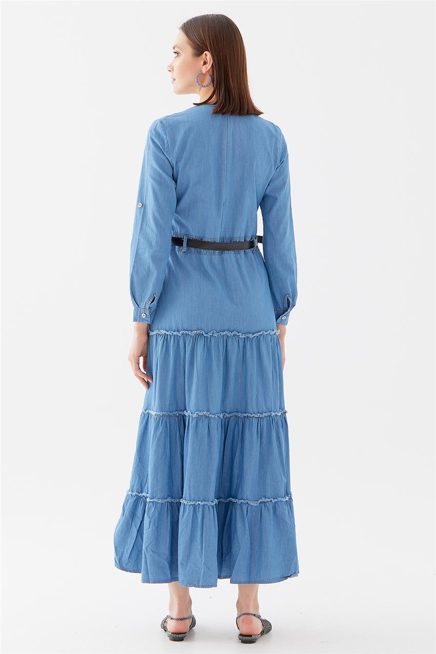 10220006-15 فستان-أزرق