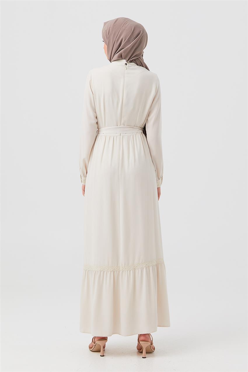 DO-B21-63045-35-35 فستان-أبيض