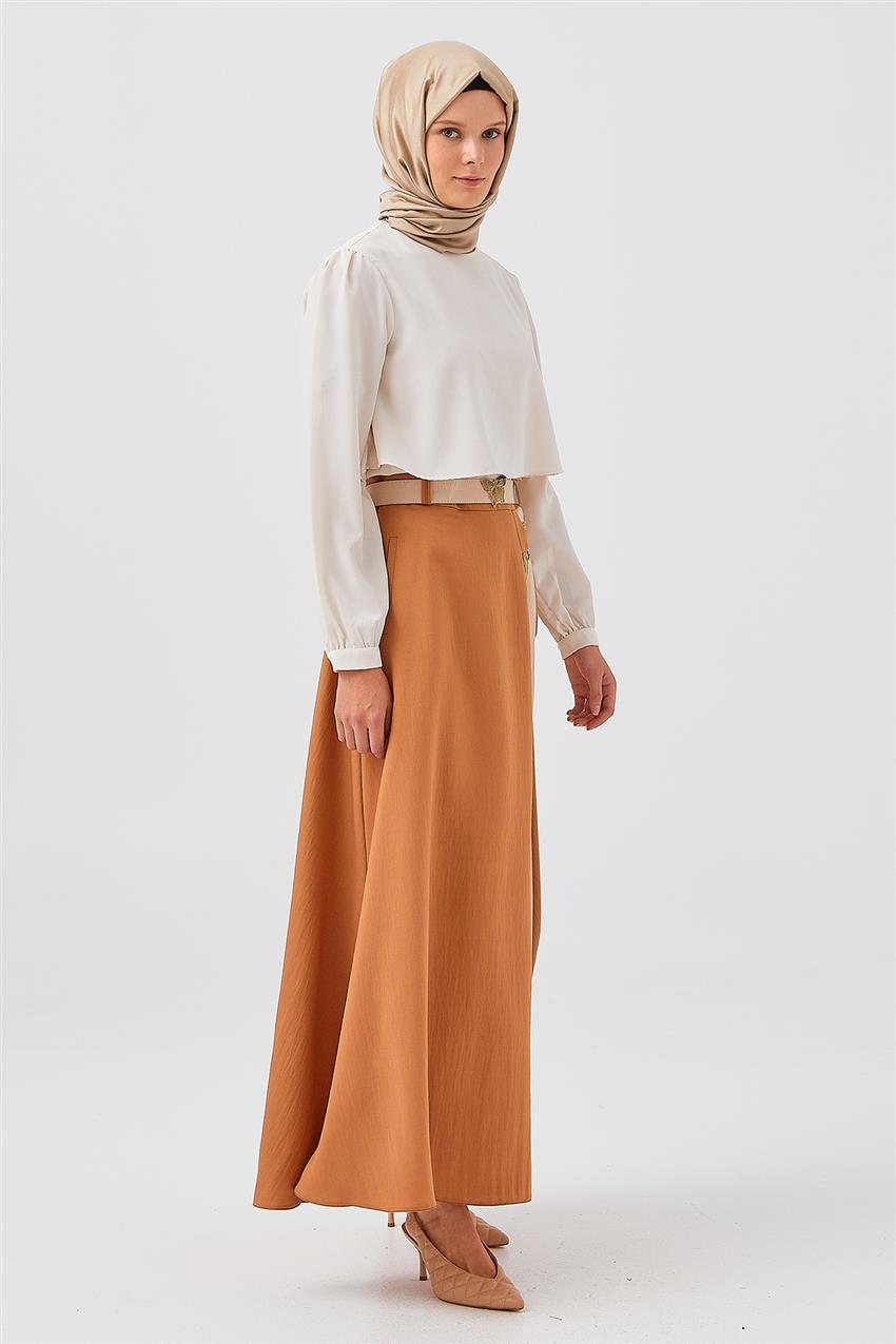 Skirt-Cinnamon V19YETK20005-65