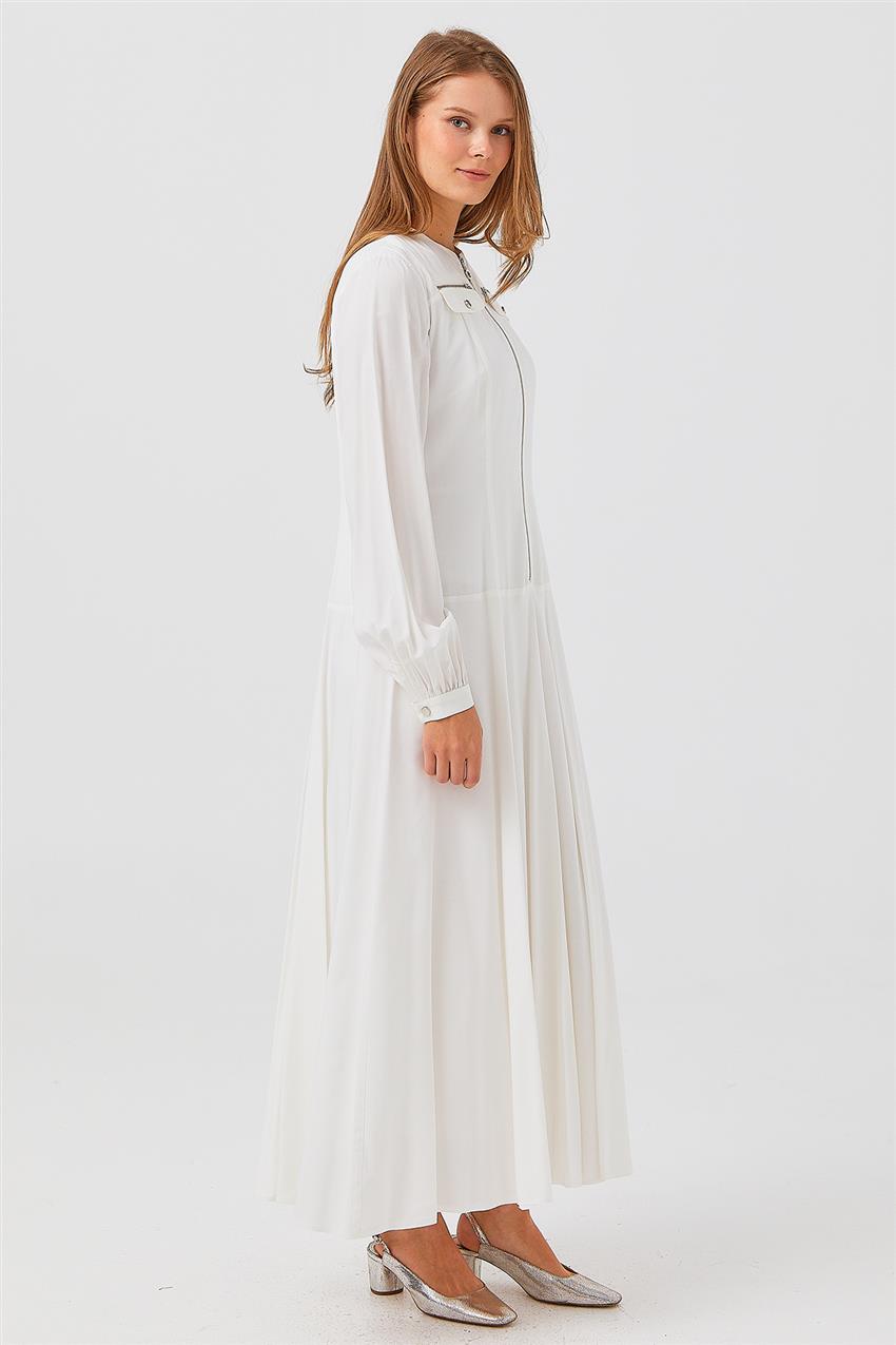 V21YELB17002-30 فستان-أبيض