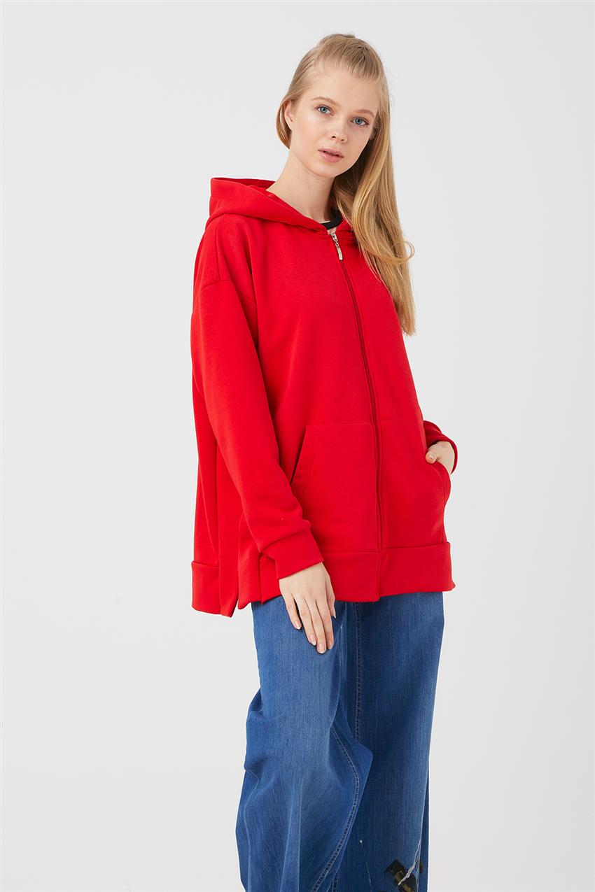 Sweatshirt-Red 7010-34