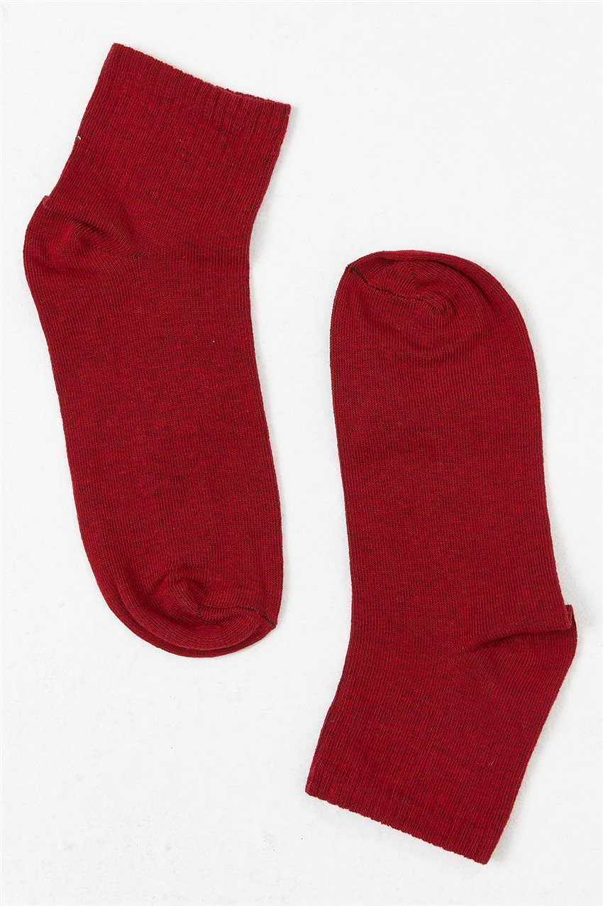 Socks-Claret Red 22SSM40004A-67