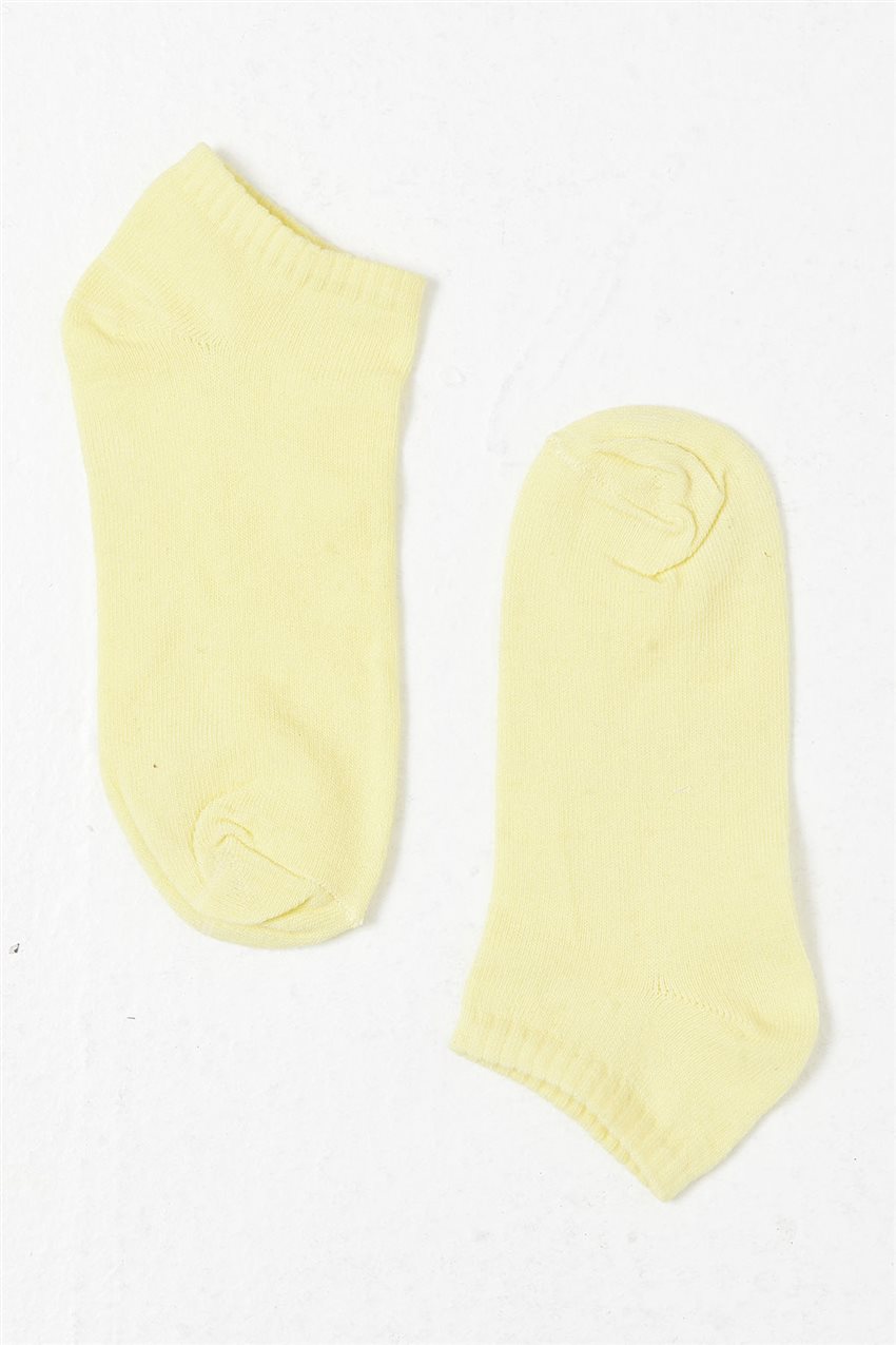 Kokulu Soket Sarı Çorap