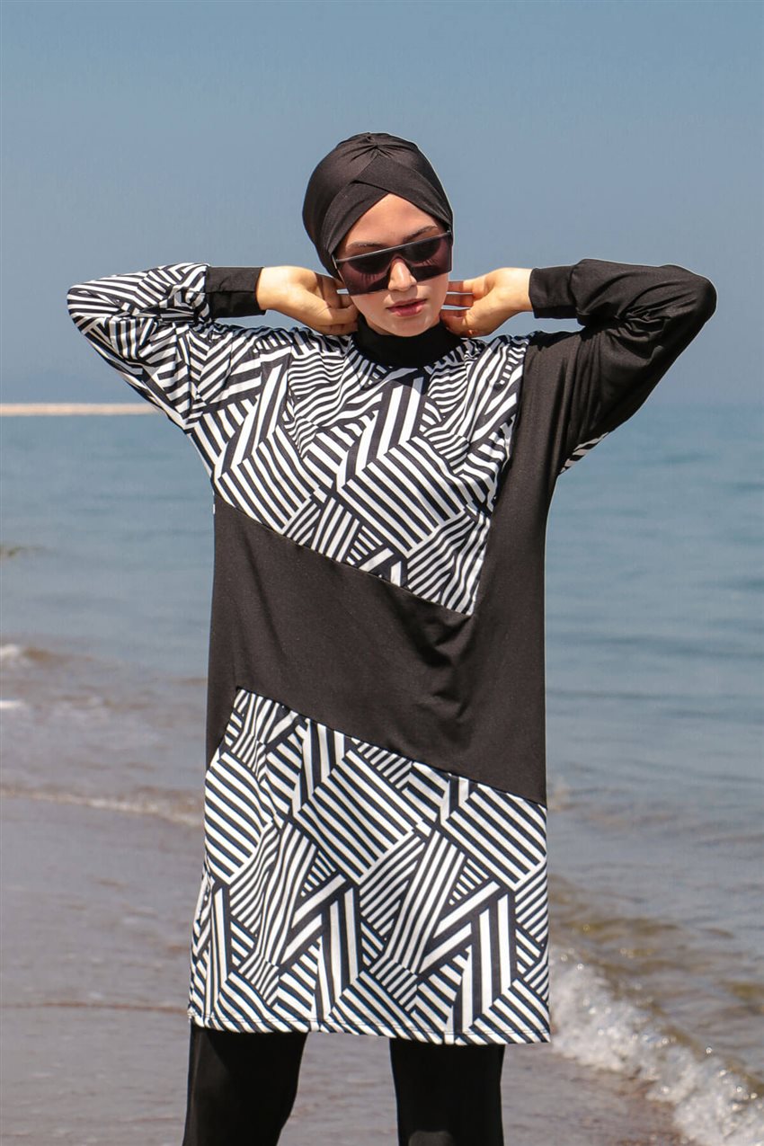 Hijab Swimwear-Black M2011-01