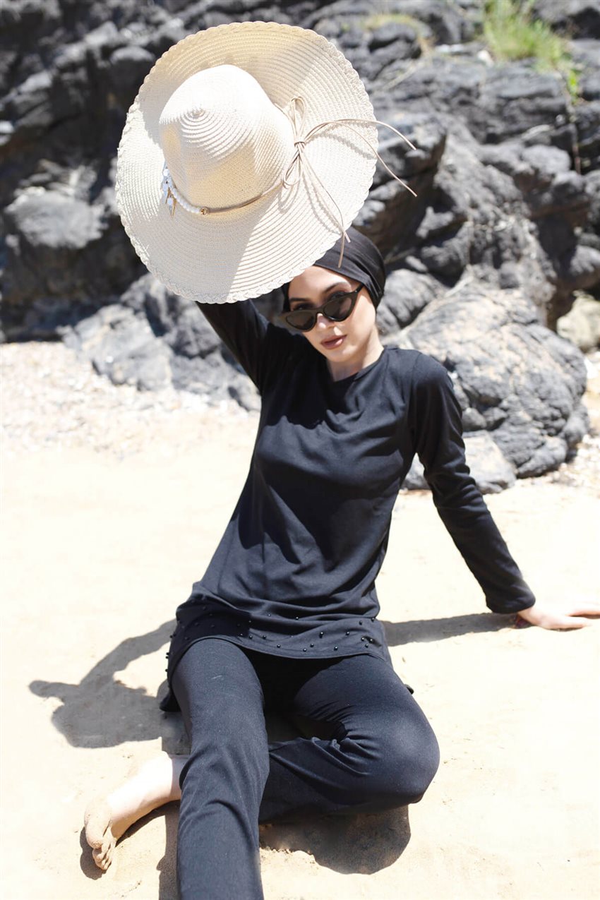 Hijab Swimwear-Black R1013-01