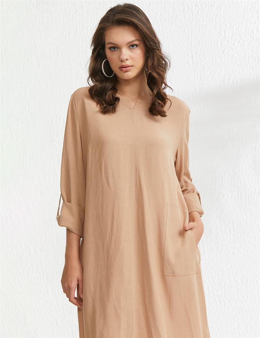 Dress-Beige VV-B22-93002-08