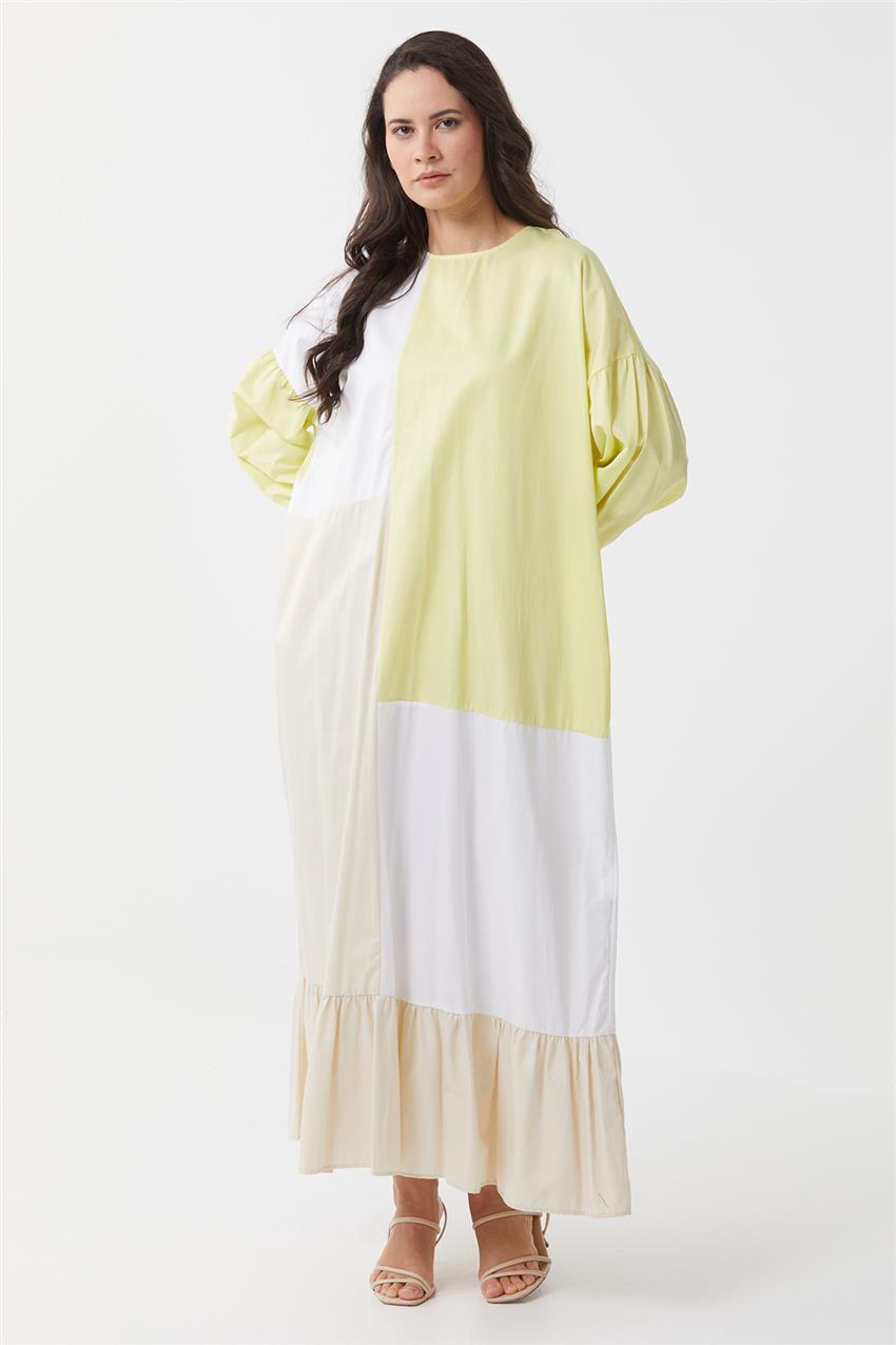 PRL002-29 فستان-أصفر