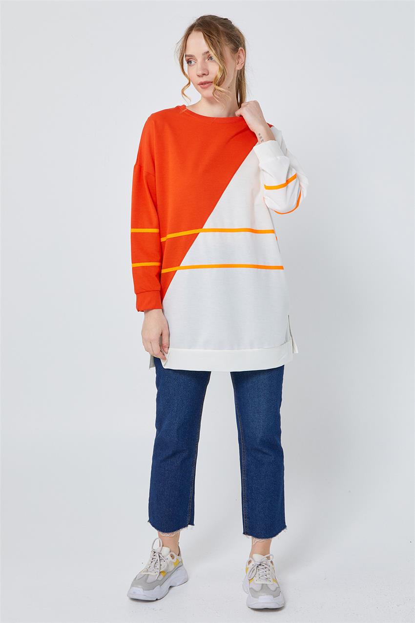 Sweatshirt-Orange 3112-37