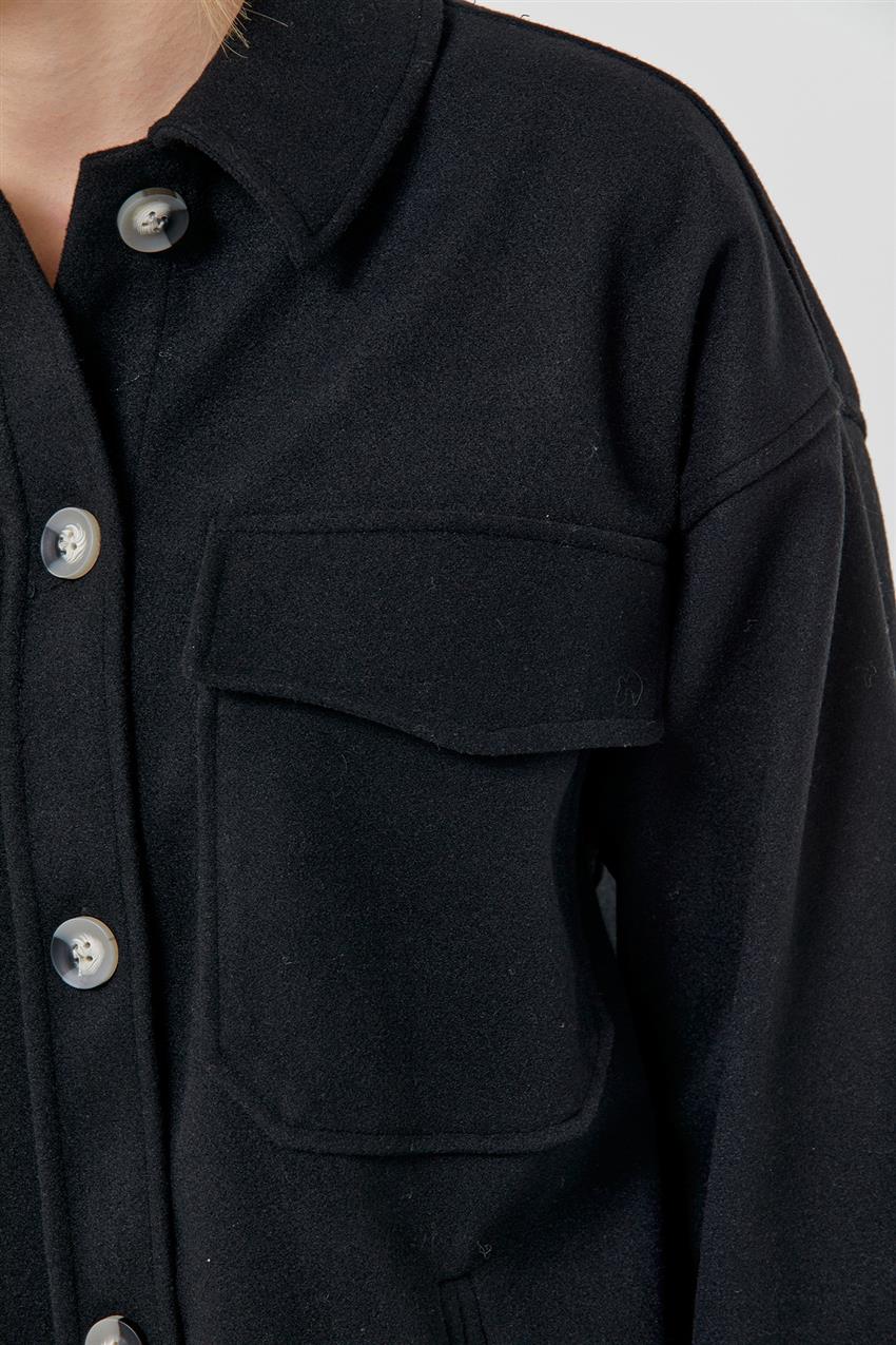 Fleto Cepli Siyah Ceket / Gömlek 