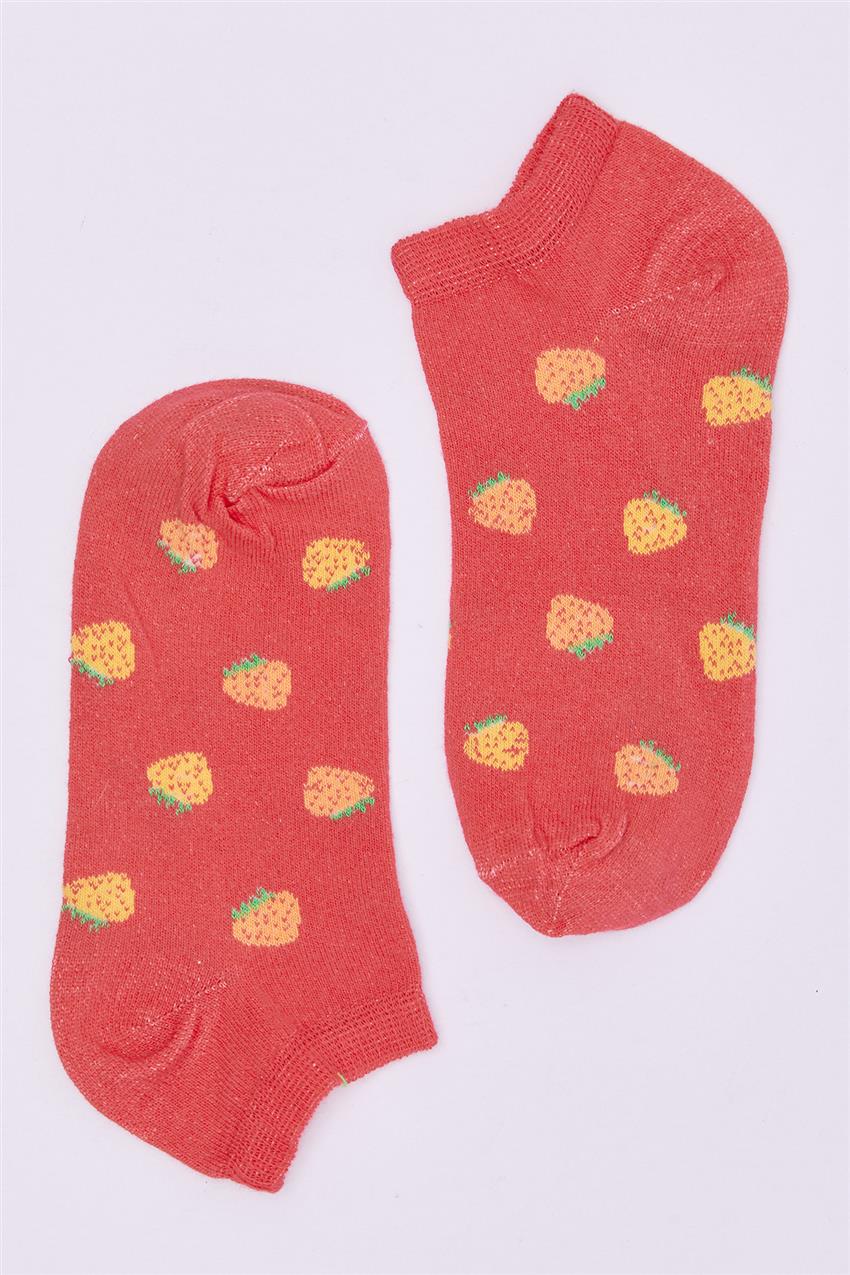 Socks-Red 22SSM40006A-34