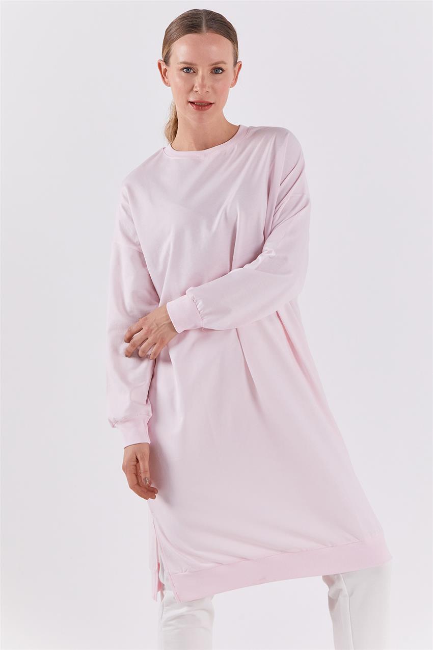 Basic Açık Pembe Sweatshirt