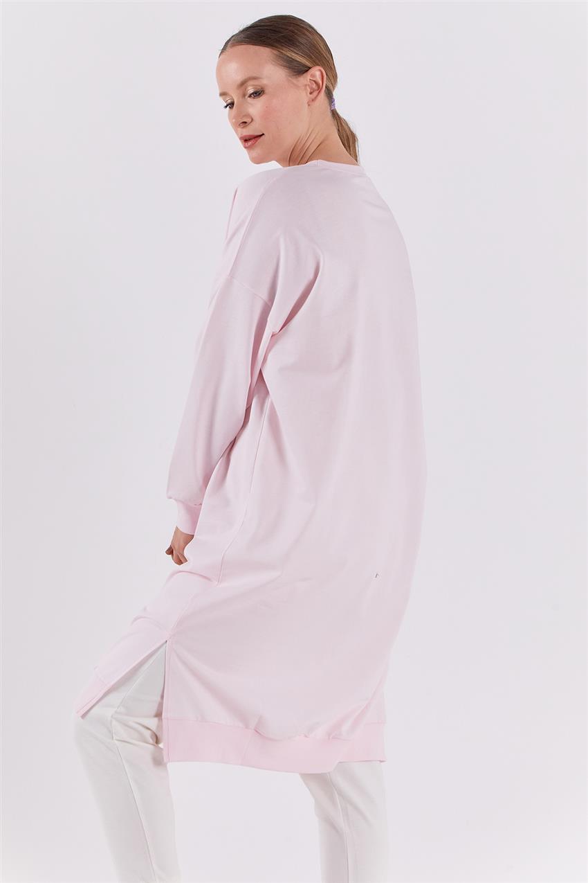 Basic Açık Pembe Sweatshirt