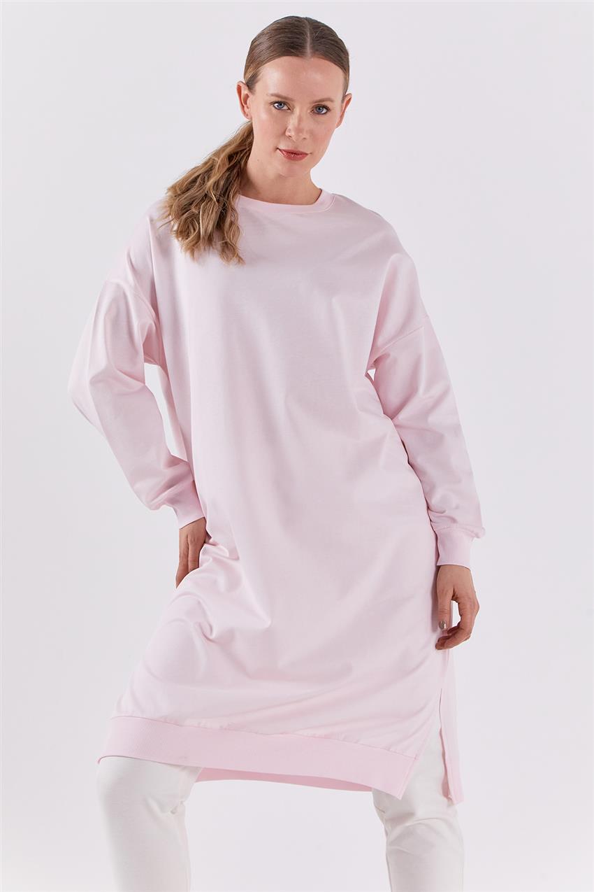 Basic Açık Pembe Sweatshirt