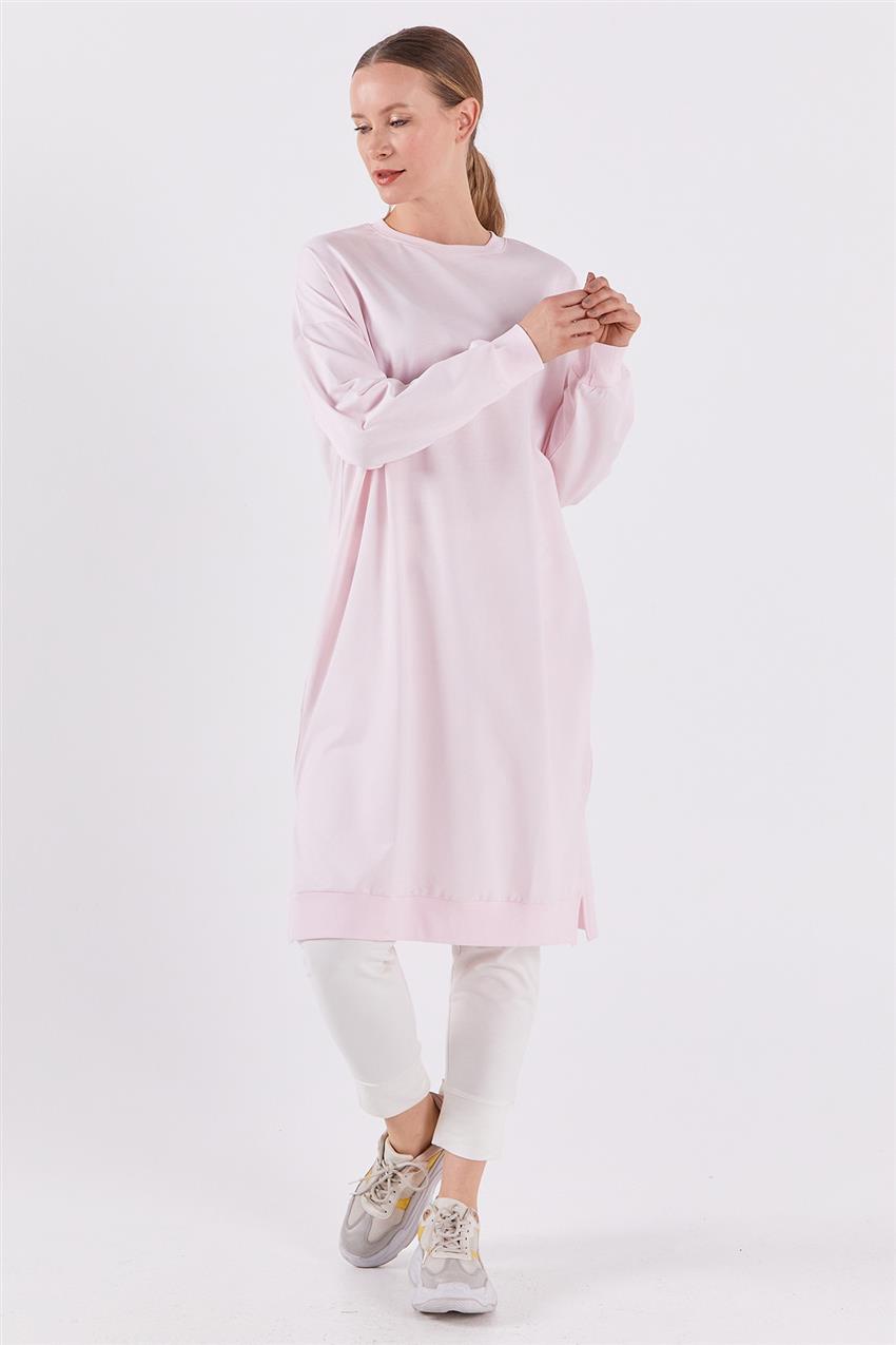 Basic Açık Pembe Sweatshirt