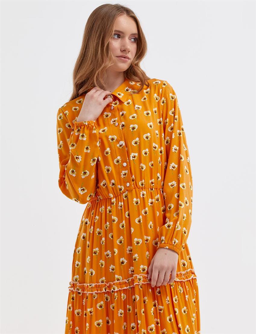 Dress-Mustard KY-B23-83008-50