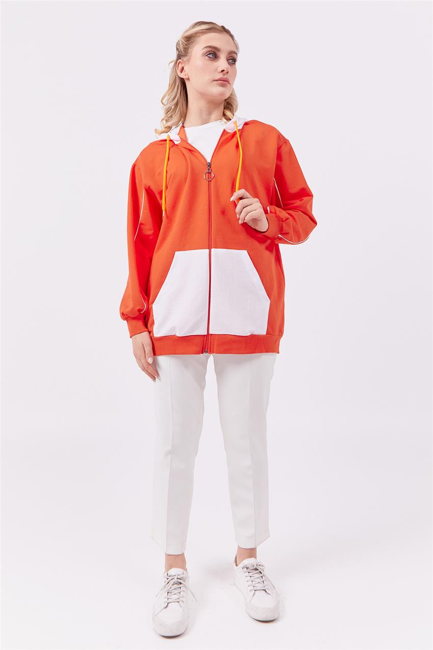 Sweatshirt-Orange E-3128-37