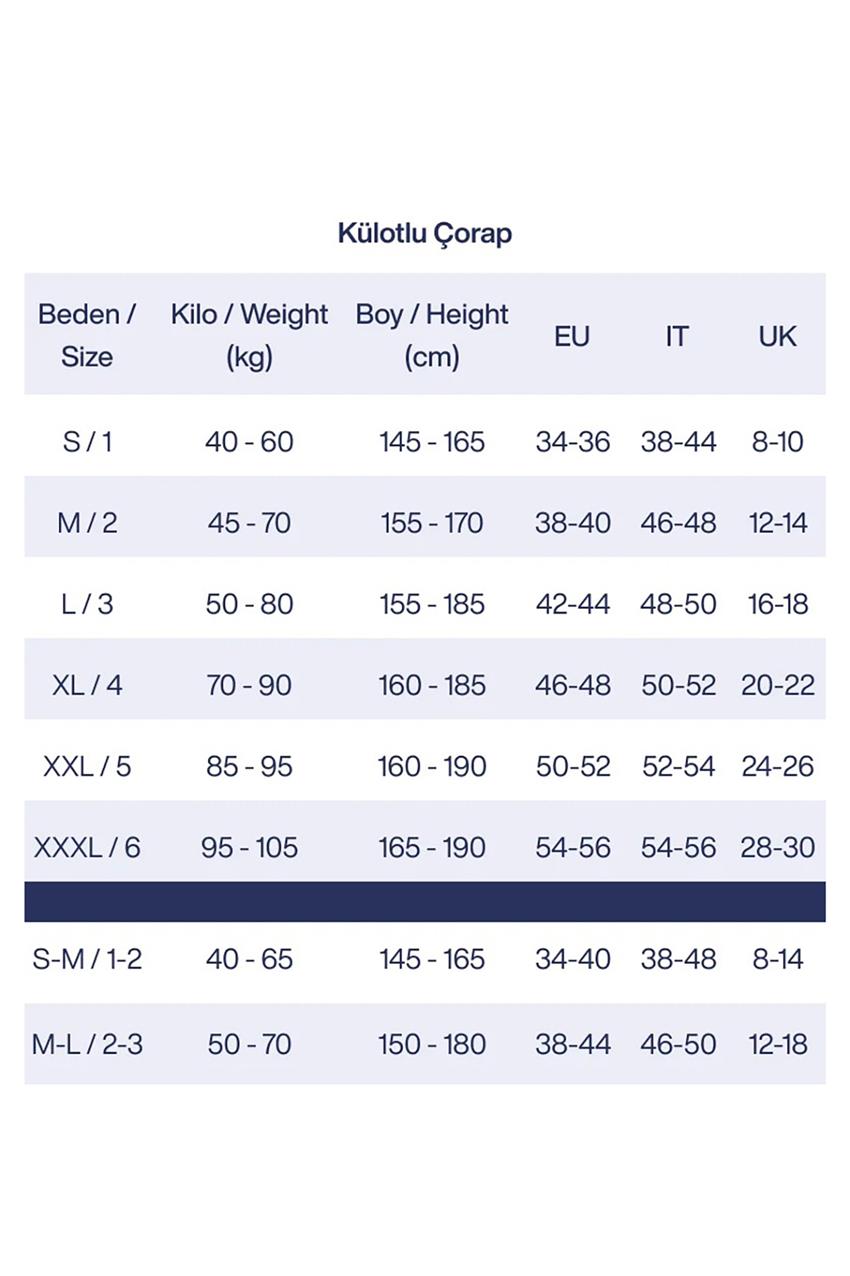 Siluet Korseli Siyah Külotlu Çorap 