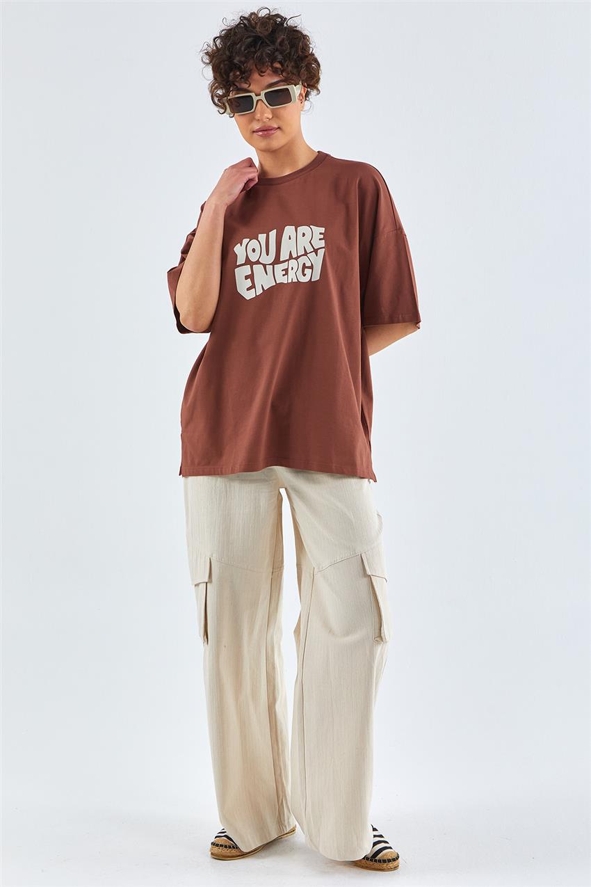 T-shirt-Brown 31305-68