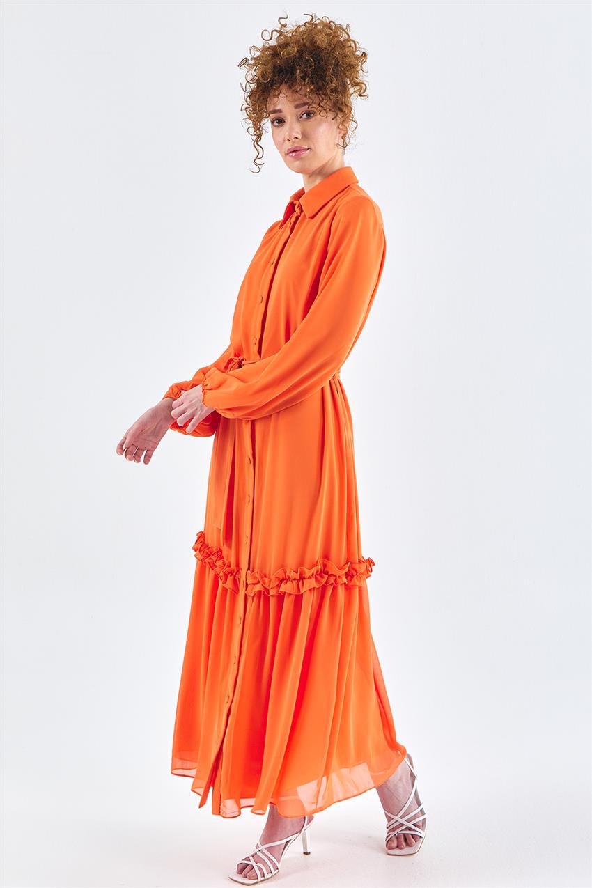 12443-37 فستان-برتقالي