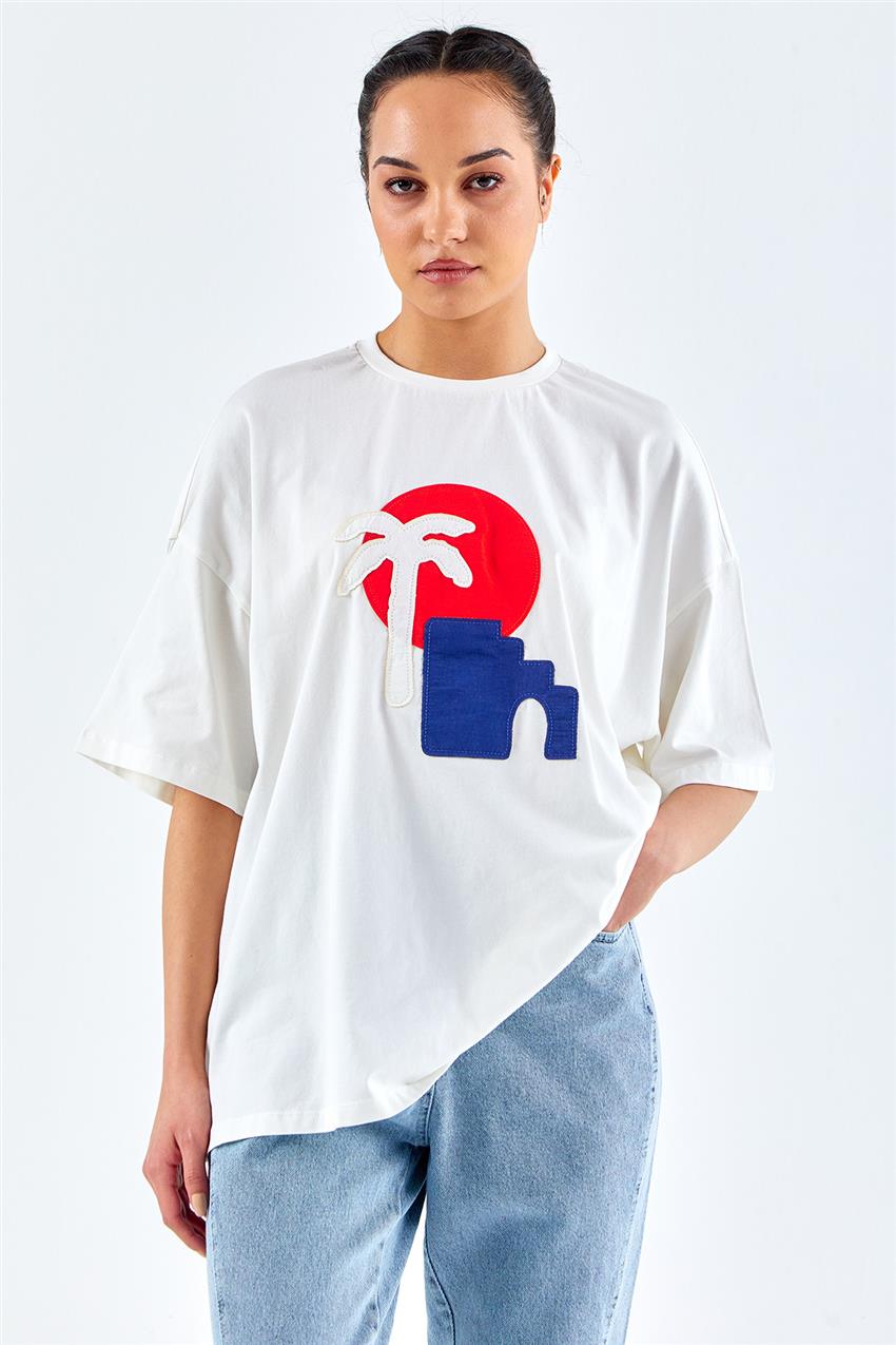 T-shirt-Ecru M31271-52