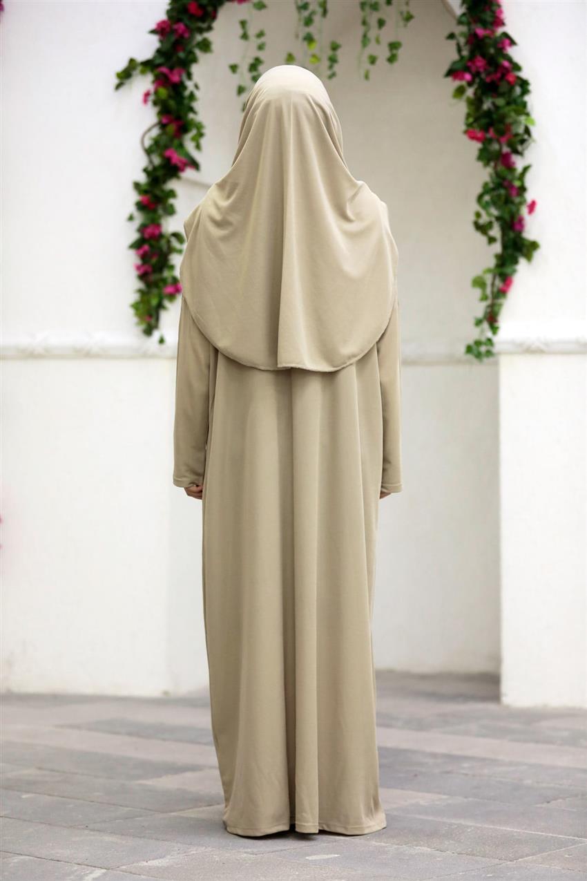 N2301-72 لباس الصلاة-بني مينك