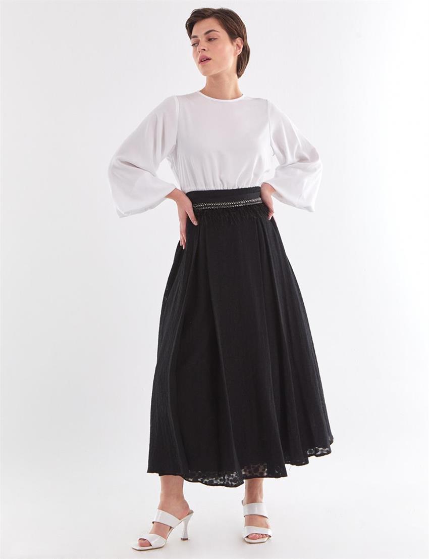 Skirt-Black KA-B23-12008-12