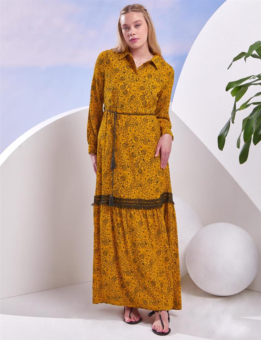 Dress-Mustard KY-B23-83021-50