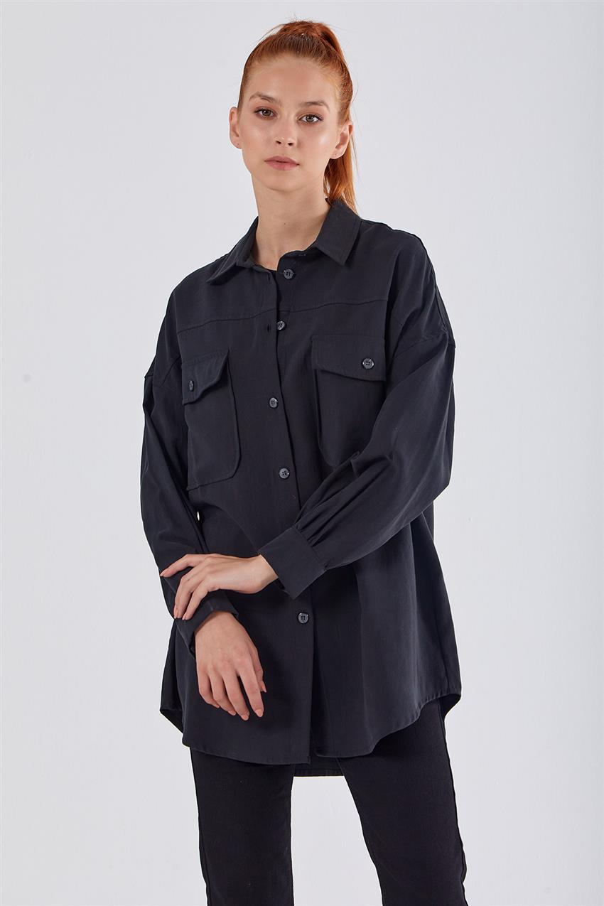 YZ-6228-01 قميص-أسود