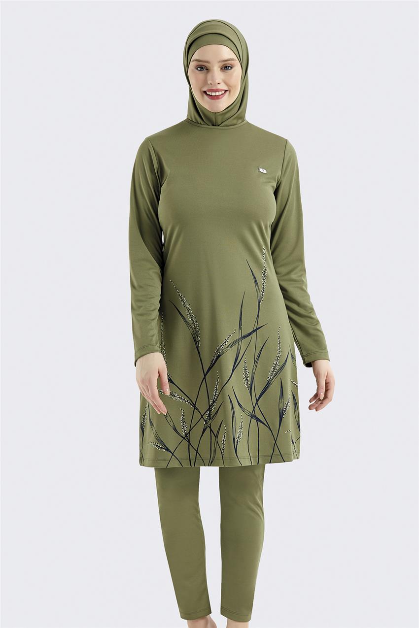 Hijab Swimwear-Olive Green 1005S-27