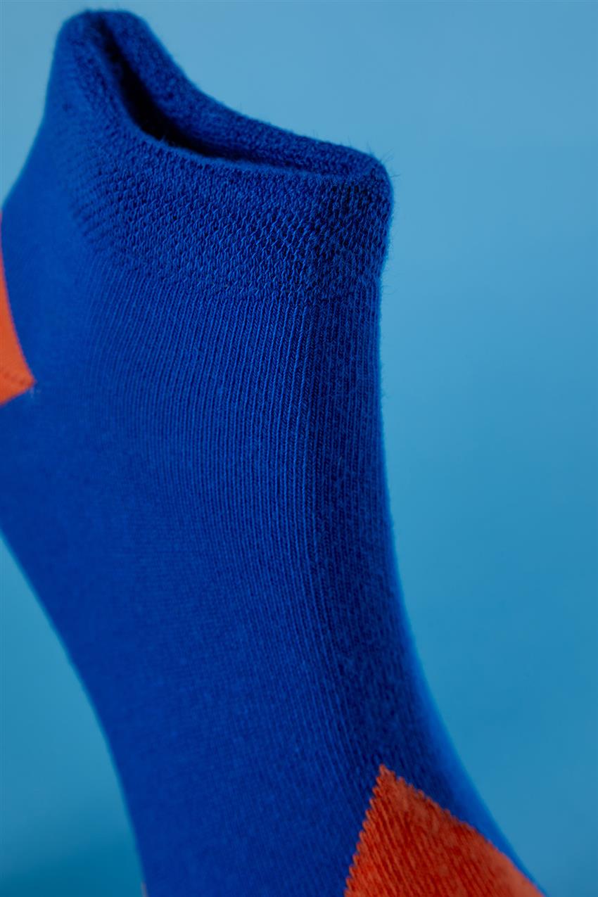 Puzzle Desenli Renkli Patik Çorap