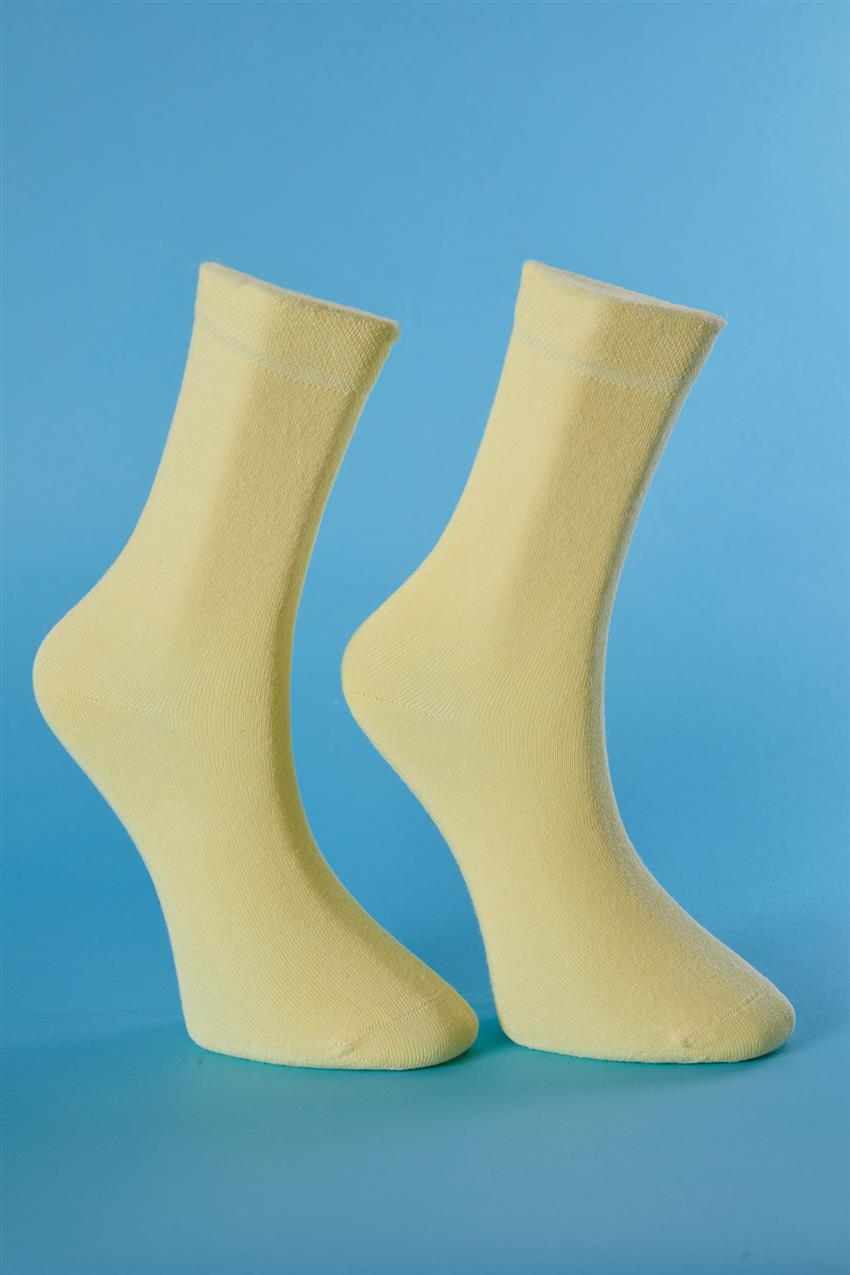 Basic Soket Çorap-Sarı EGS-04-29