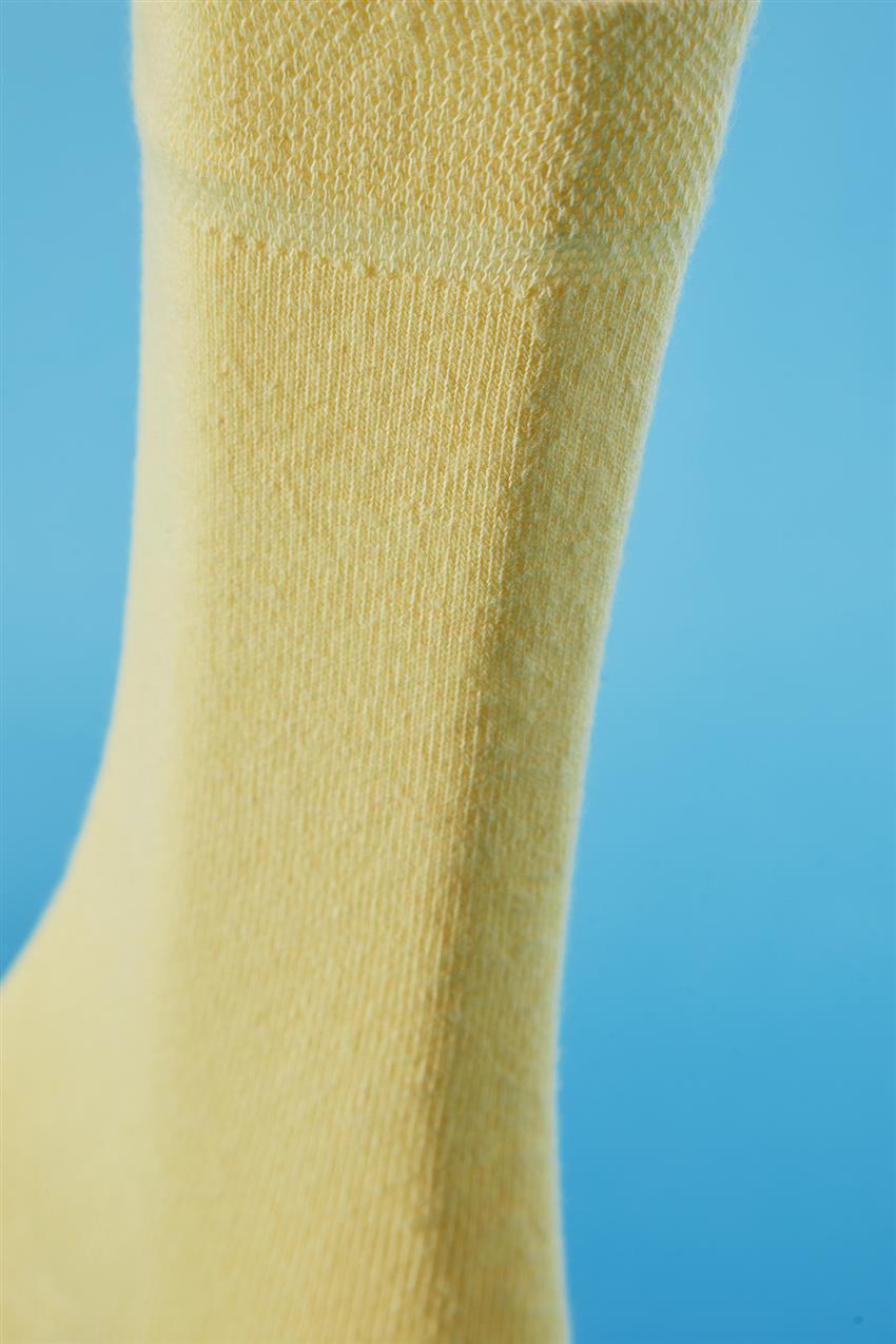 Basic Soket Çorap-Sarı EGS-04-29