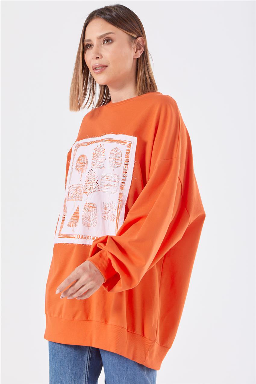 Sweatshirt-orange 270040-R213