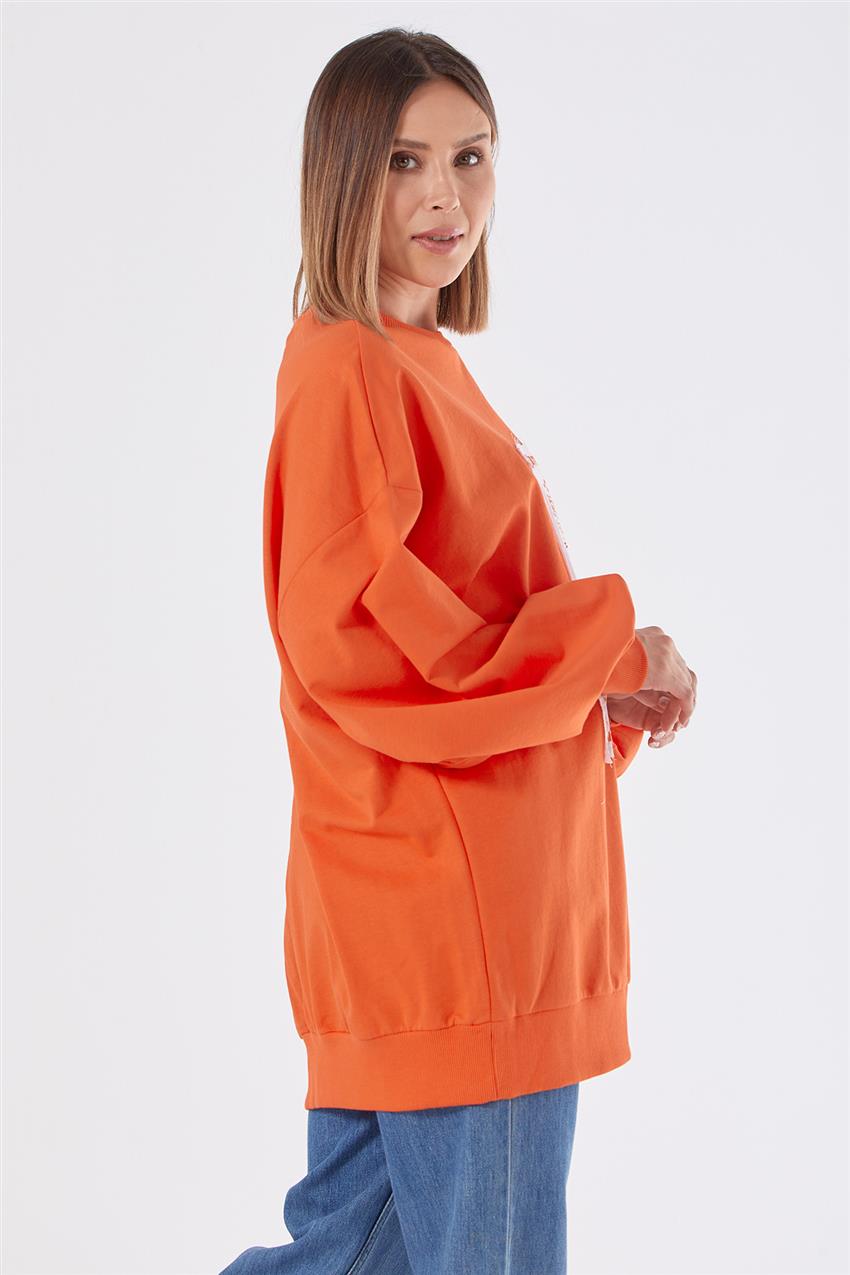 Sweatshirt-orange 270040-R213