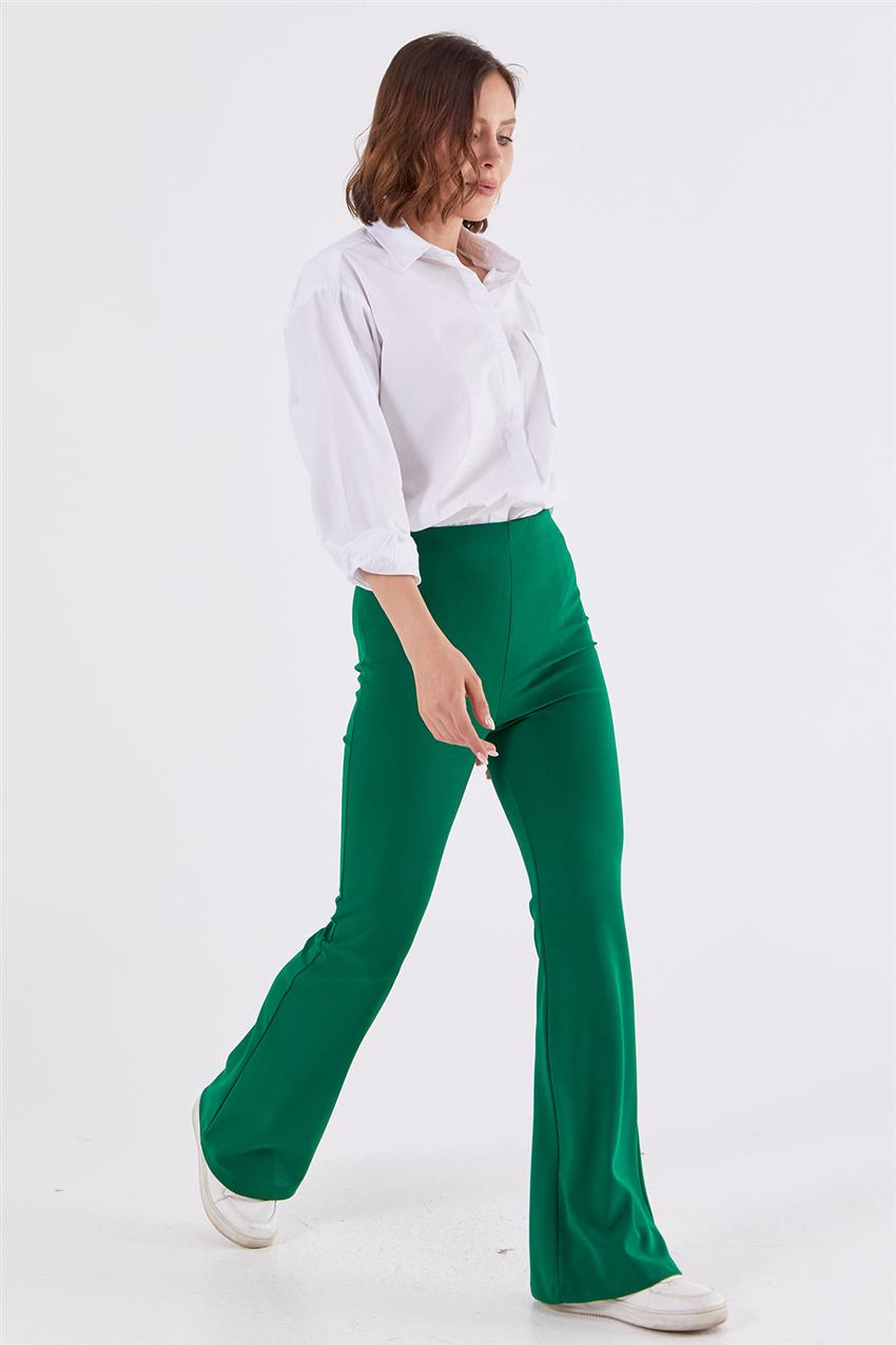 Scuba İspanyol Paça Yeşil Pantolon