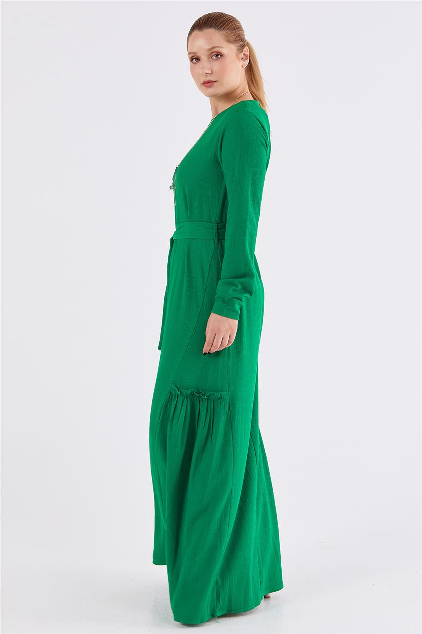 D3065-21 فستان-أخضر