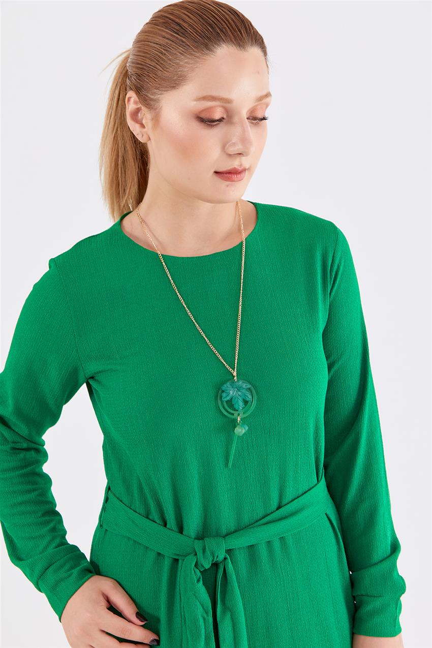 D3065-21 فستان-أخضر