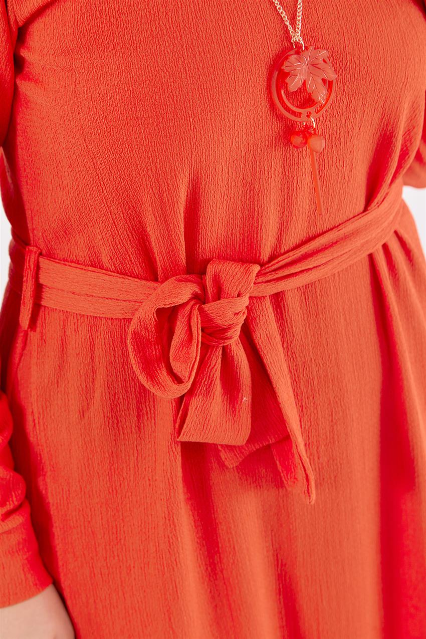 D3065-37 فستان-برتقالي