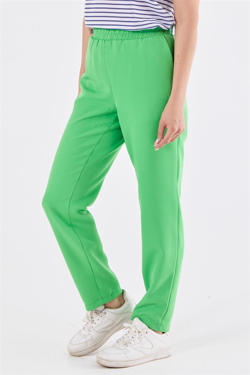 Bel Lastikli Benetton Yeşili Pantolon
