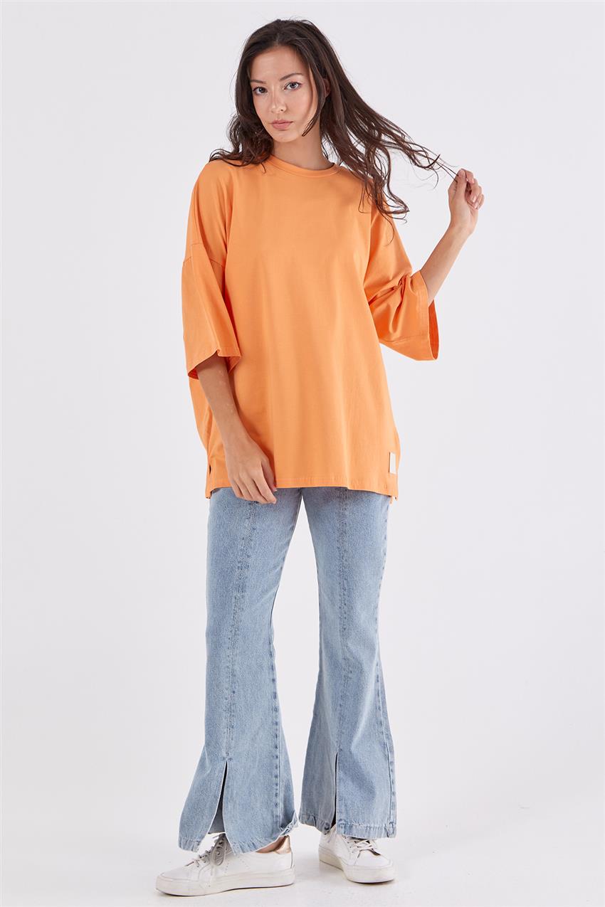 Oversize Basic Turuncu T-shirt