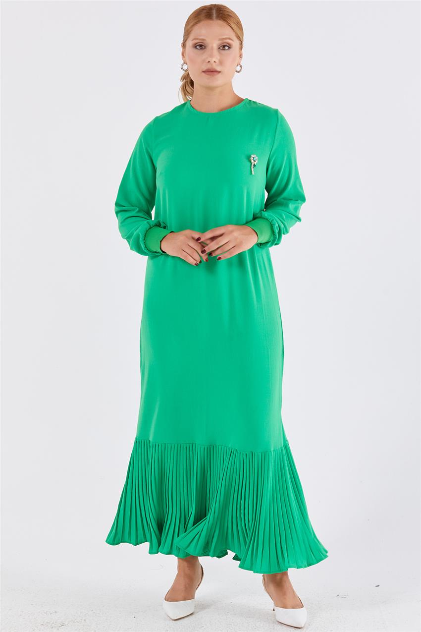 M12448-21 فستان-أخضر