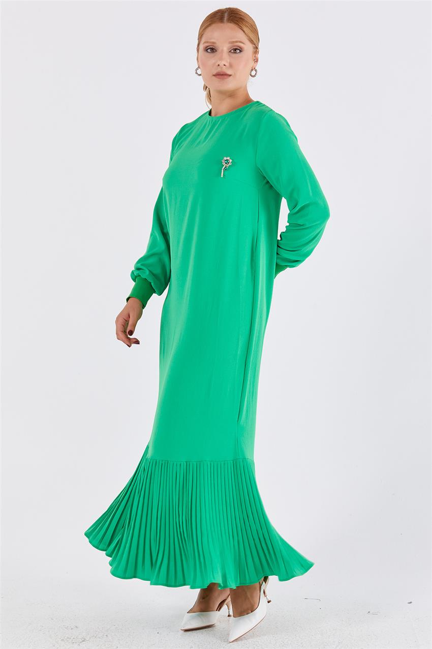 M12448-21 فستان-أخضر