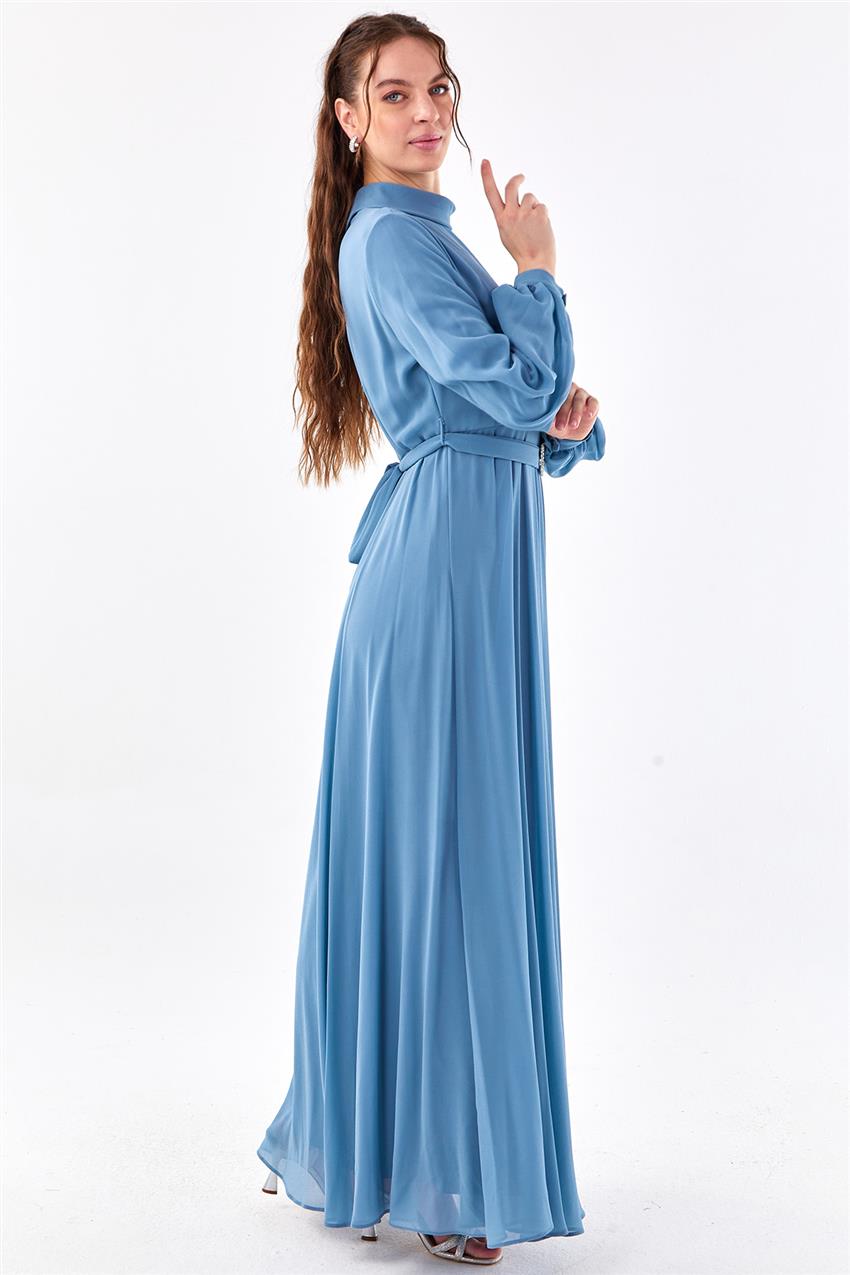 LVSS2234038-C330 فستان-أزرق