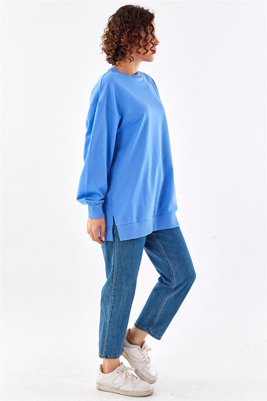 Basic Mavi Sweatshirt
