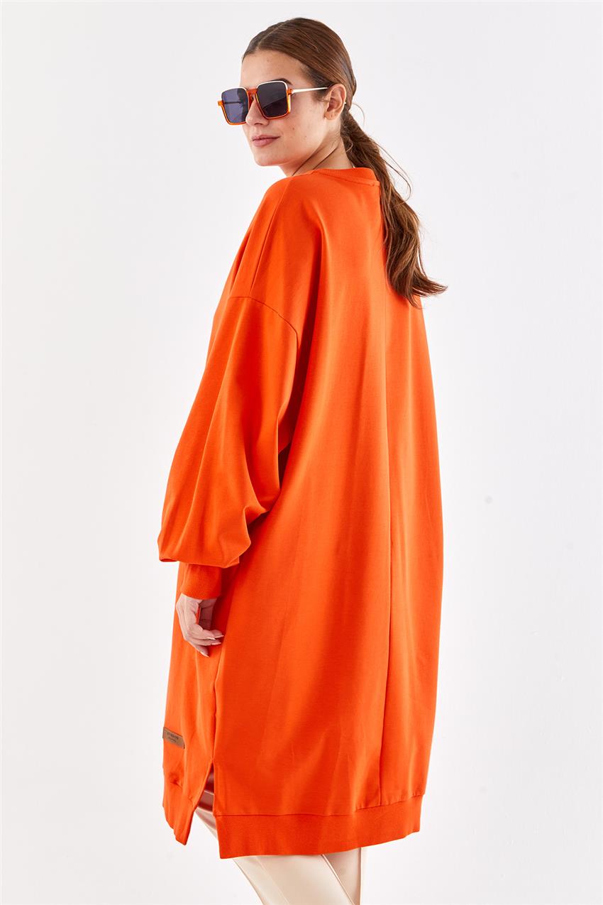 Uzun Oversize Oranj Sweatshirt