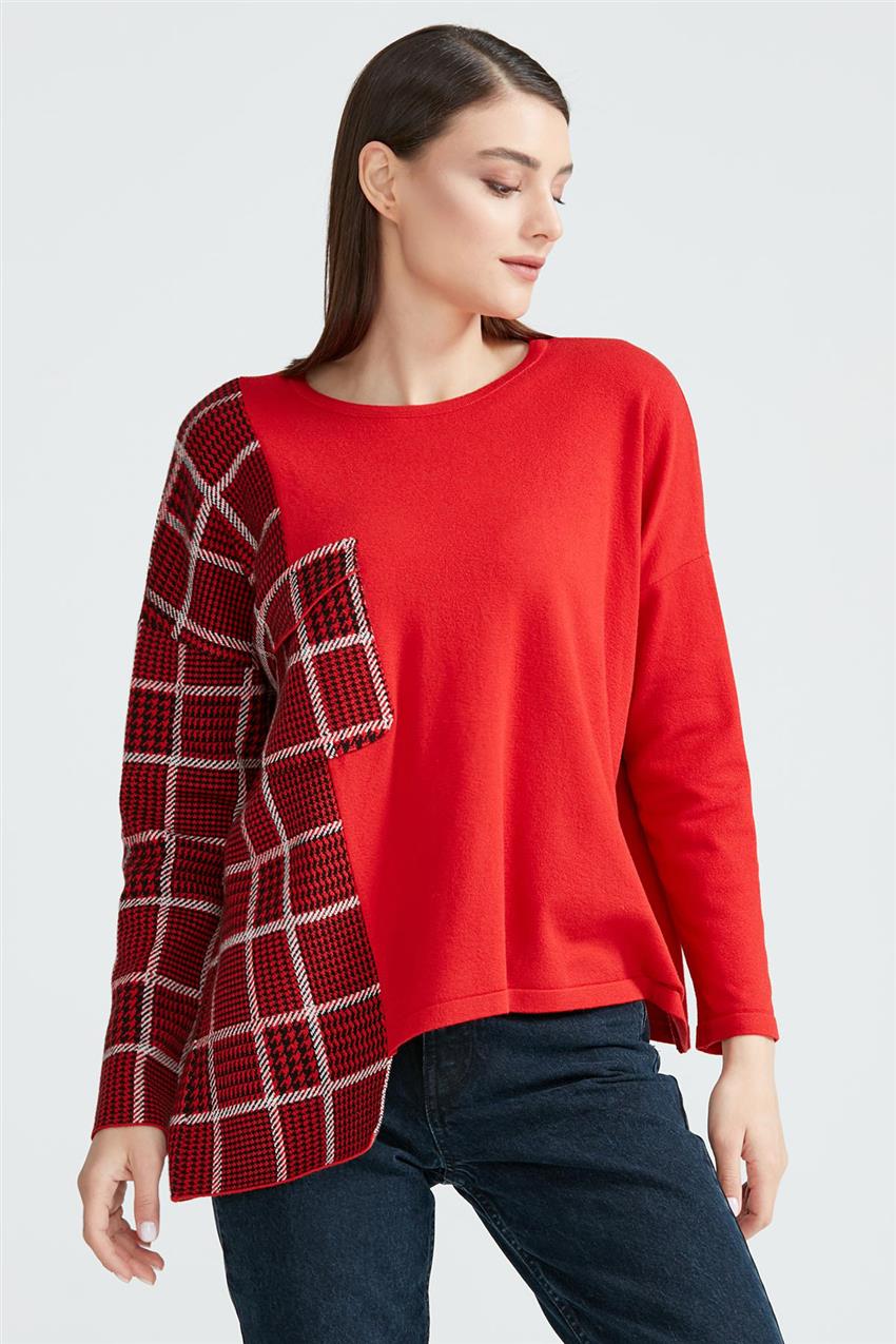 Blouse-Red TNK.20944.1-34