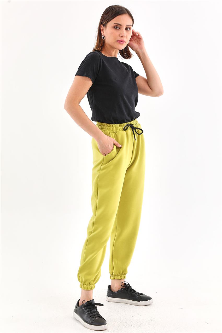 Modal Kumaş Olive Jogger Pantolon
