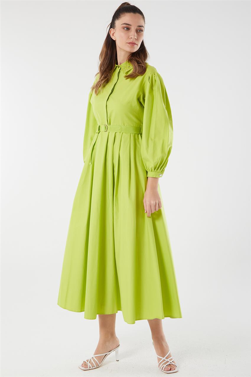 Dress-Pistachio Green KA-B23-23042-586
